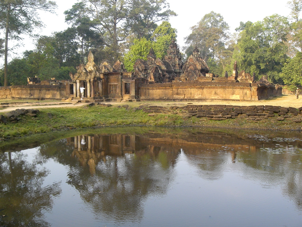 Central group from across moat 