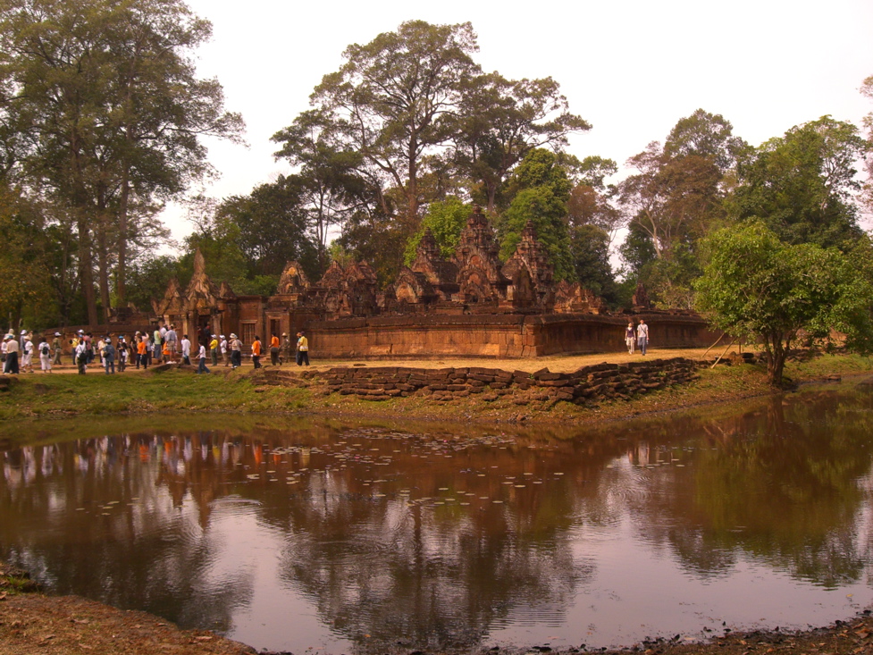 From across moat