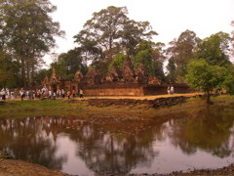 From across moat