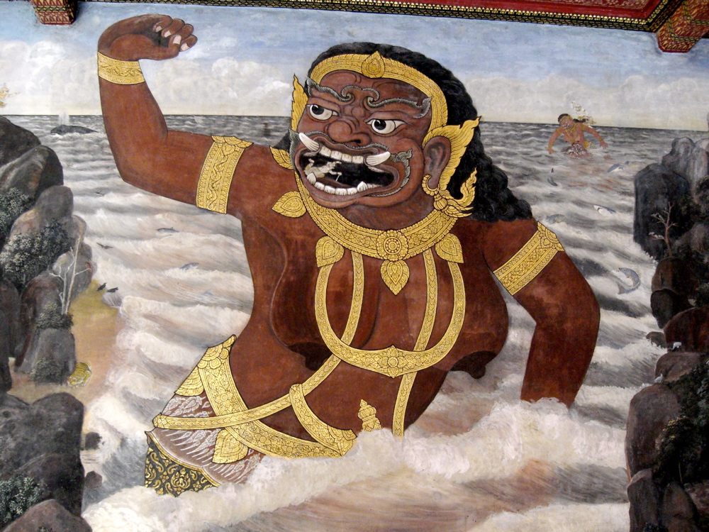 detail of mural