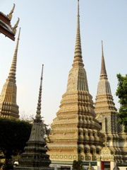 Wat Pho some of 99 chedis