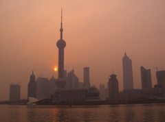 Shanghai: Pearl Tower at Sunrise