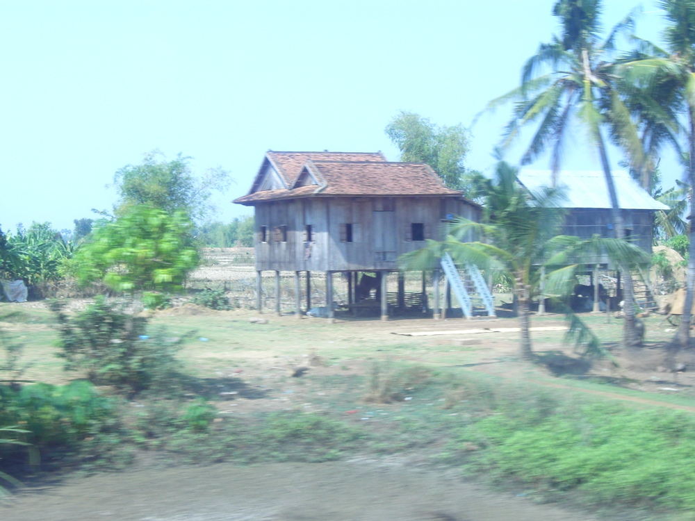 from a bus to Siam Reap